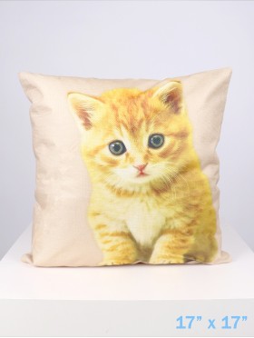 Kitten Print Cushion & Filler